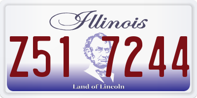 IL license plate Z517244