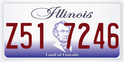 IL license plate Z517246