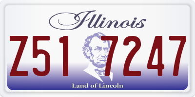 IL license plate Z517247