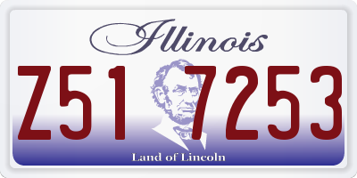 IL license plate Z517253