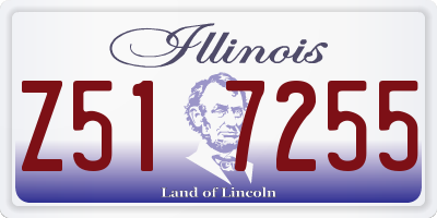 IL license plate Z517255