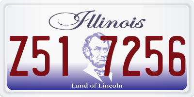 IL license plate Z517256