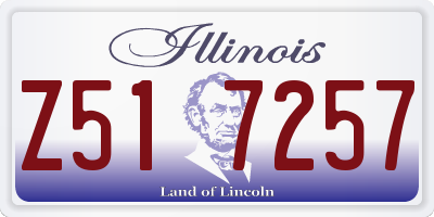IL license plate Z517257