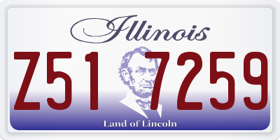IL license plate Z517259
