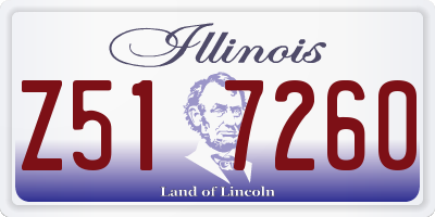 IL license plate Z517260