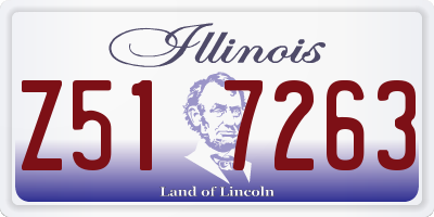 IL license plate Z517263