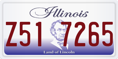 IL license plate Z517265