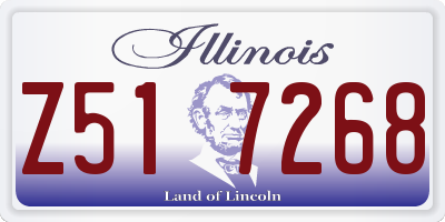 IL license plate Z517268
