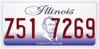IL license plate Z517269