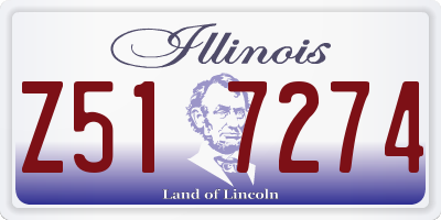 IL license plate Z517274