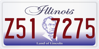 IL license plate Z517275