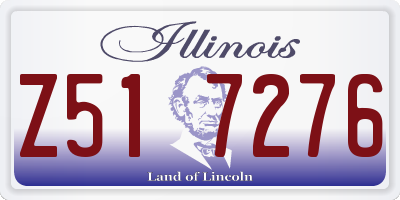 IL license plate Z517276