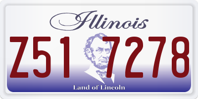 IL license plate Z517278