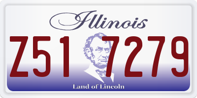 IL license plate Z517279