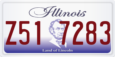 IL license plate Z517283