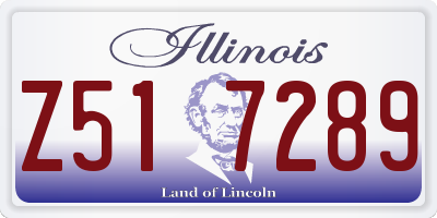 IL license plate Z517289