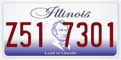 IL license plate Z517301