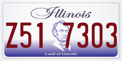 IL license plate Z517303