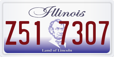 IL license plate Z517307