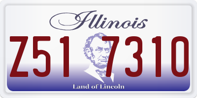 IL license plate Z517310
