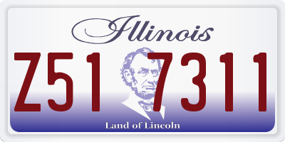 IL license plate Z517311