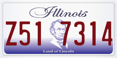 IL license plate Z517314