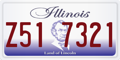 IL license plate Z517321