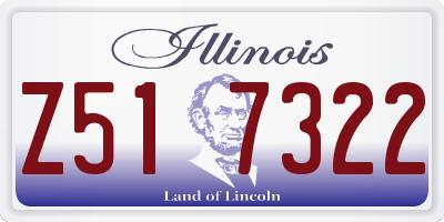 IL license plate Z517322