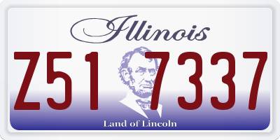 IL license plate Z517337