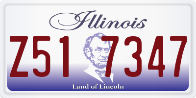 IL license plate Z517347