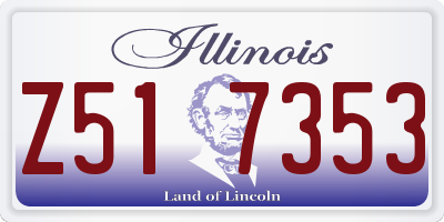 IL license plate Z517353