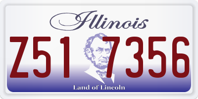 IL license plate Z517356