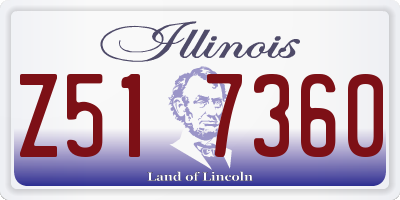 IL license plate Z517360