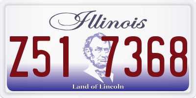 IL license plate Z517368