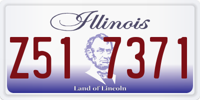 IL license plate Z517371