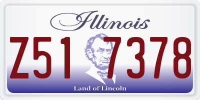 IL license plate Z517378