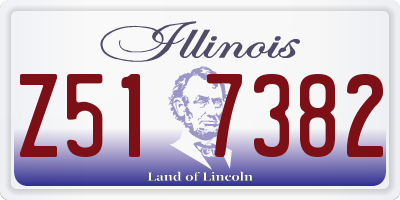 IL license plate Z517382