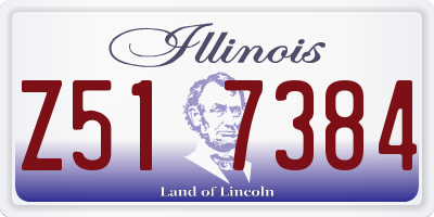 IL license plate Z517384
