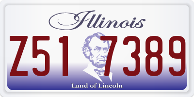 IL license plate Z517389