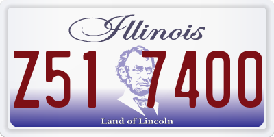 IL license plate Z517400