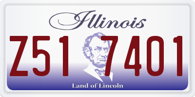 IL license plate Z517401