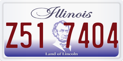 IL license plate Z517404