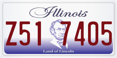 IL license plate Z517405