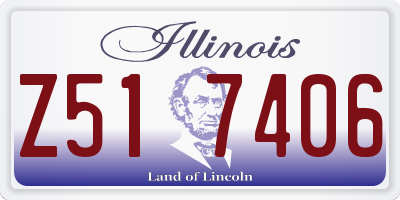 IL license plate Z517406