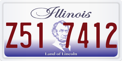 IL license plate Z517412