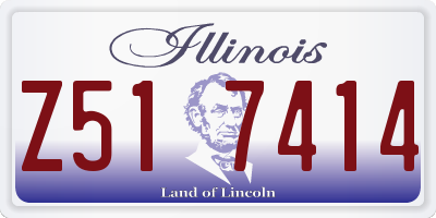IL license plate Z517414