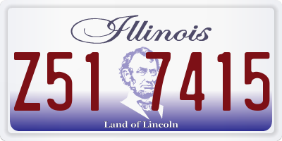 IL license plate Z517415