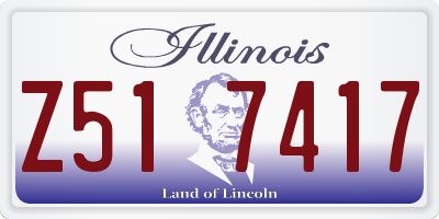 IL license plate Z517417