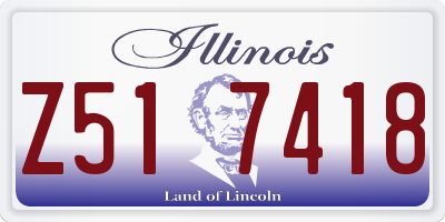 IL license plate Z517418