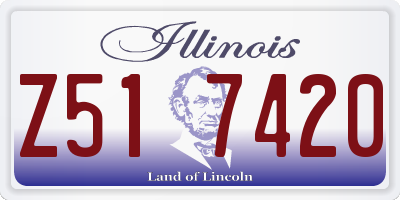 IL license plate Z517420